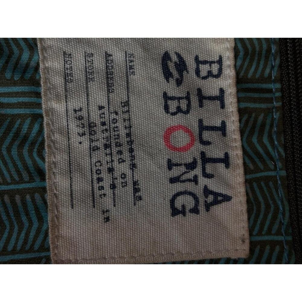 Billabong Nautical Anchor Tote Bag Rope Handle Leather Trim Beach Coastal Summer - Picture 4 of 8